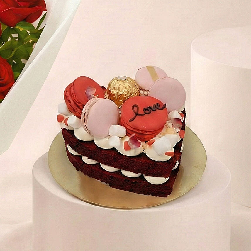 Love 9 Red Roses Bouquet and Cake Bundle Delivery in Singapore - FNP SG