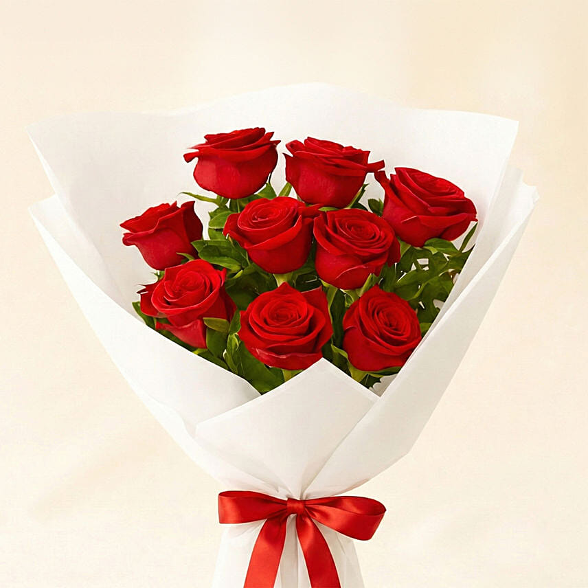 Love 9 Roses Bouquets Delivery in Singapore - FNP SG
