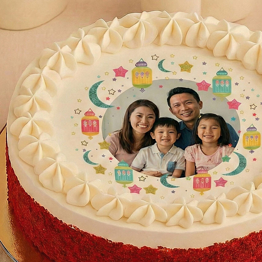 Selamat Hari Raya Red Velvet Photo Cake Delivery in Singapore - FNP SG