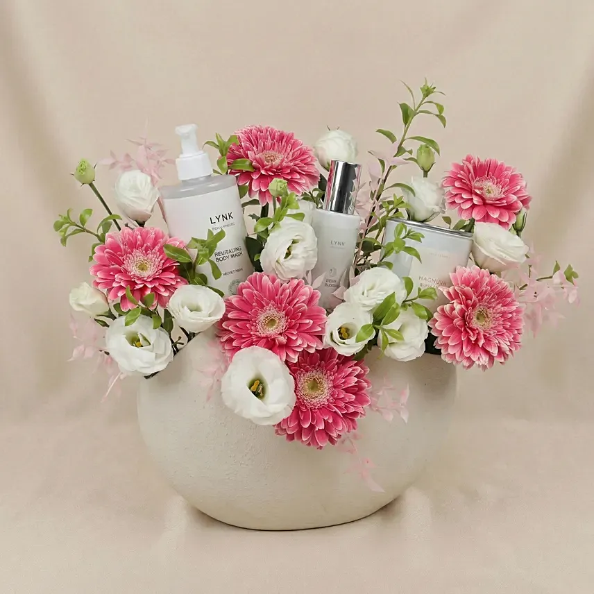 Flowers and Rejuvination Combo: Premium Gifts