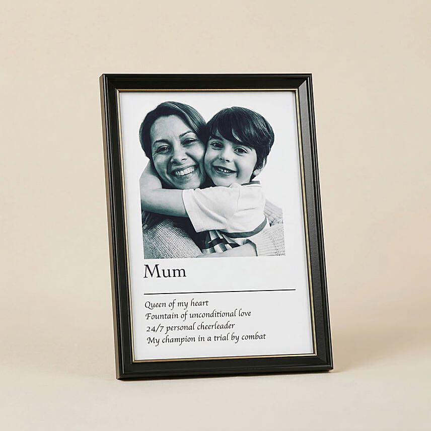 Mummy You are my world frame: Personalised Mothers Day Gifts