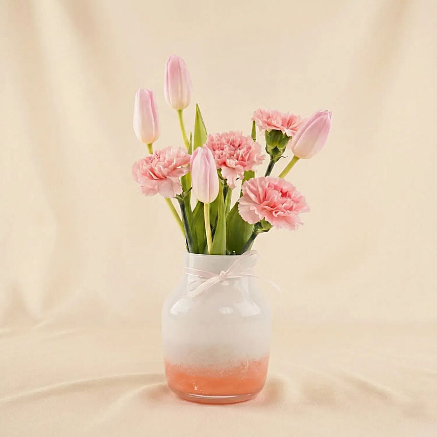 Blush Grace Women&rsquo;s Day Vase: International Women's Day Gifts