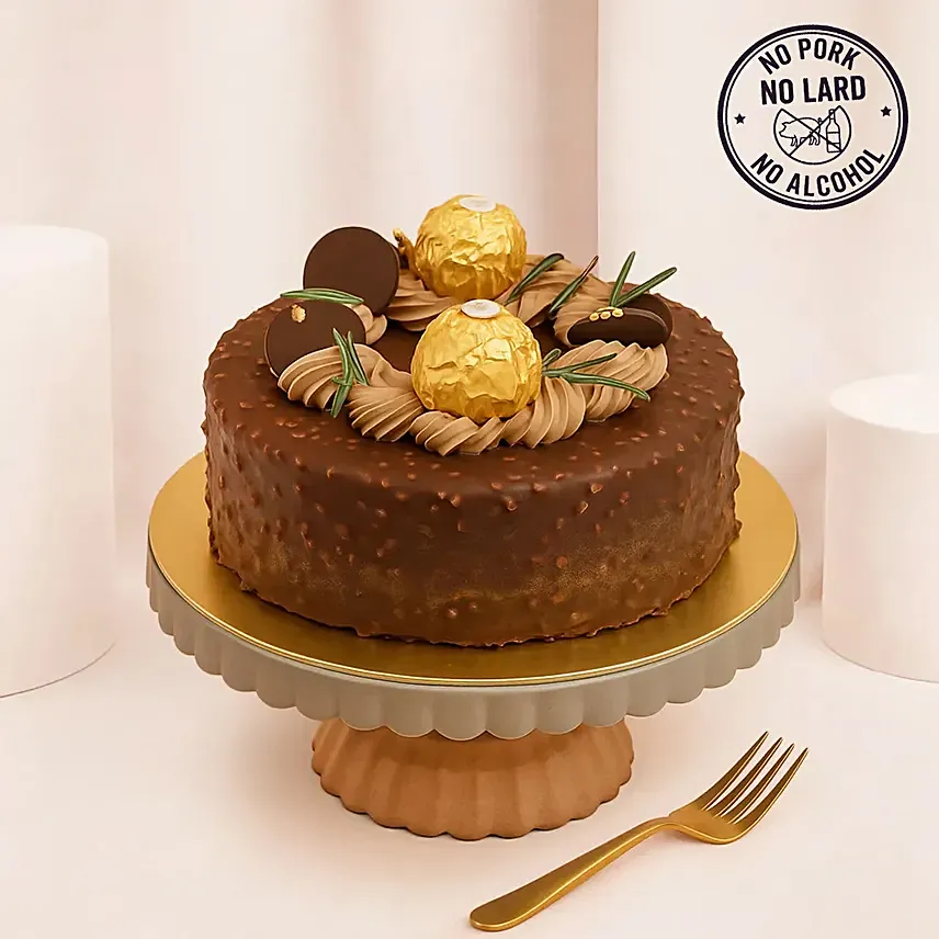 Luscious Ferrero Rocher Chocolate Cake: Cake Delivery Singapore