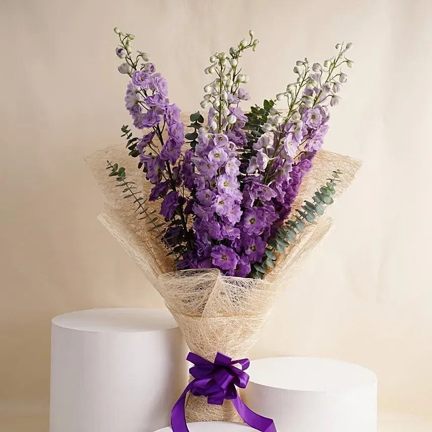 Captivating Delphinium Flower Bouquet: New Arrival Gifts
