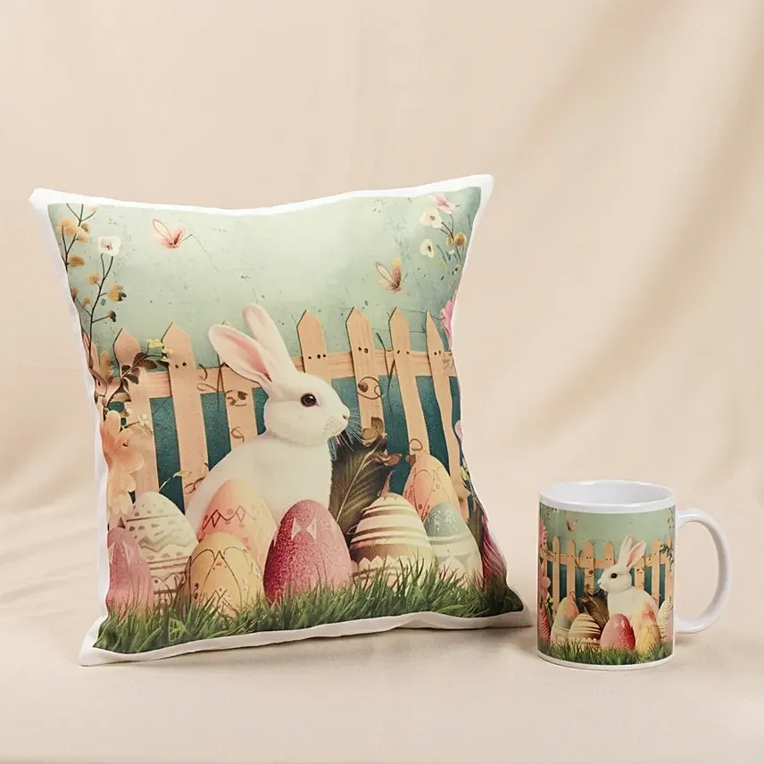 Bunny Cushion and Mug: Mugs 