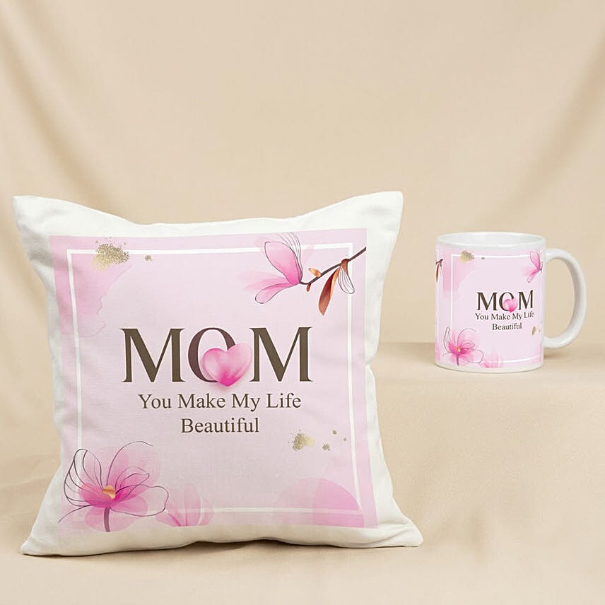 Mom is Life Cushion & Mug Set: 