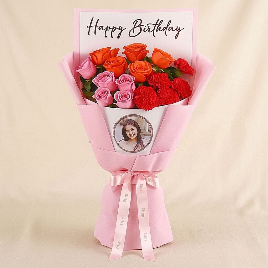 Personalised Rose Bouquet of Emotion: Gifts For Girlfriend