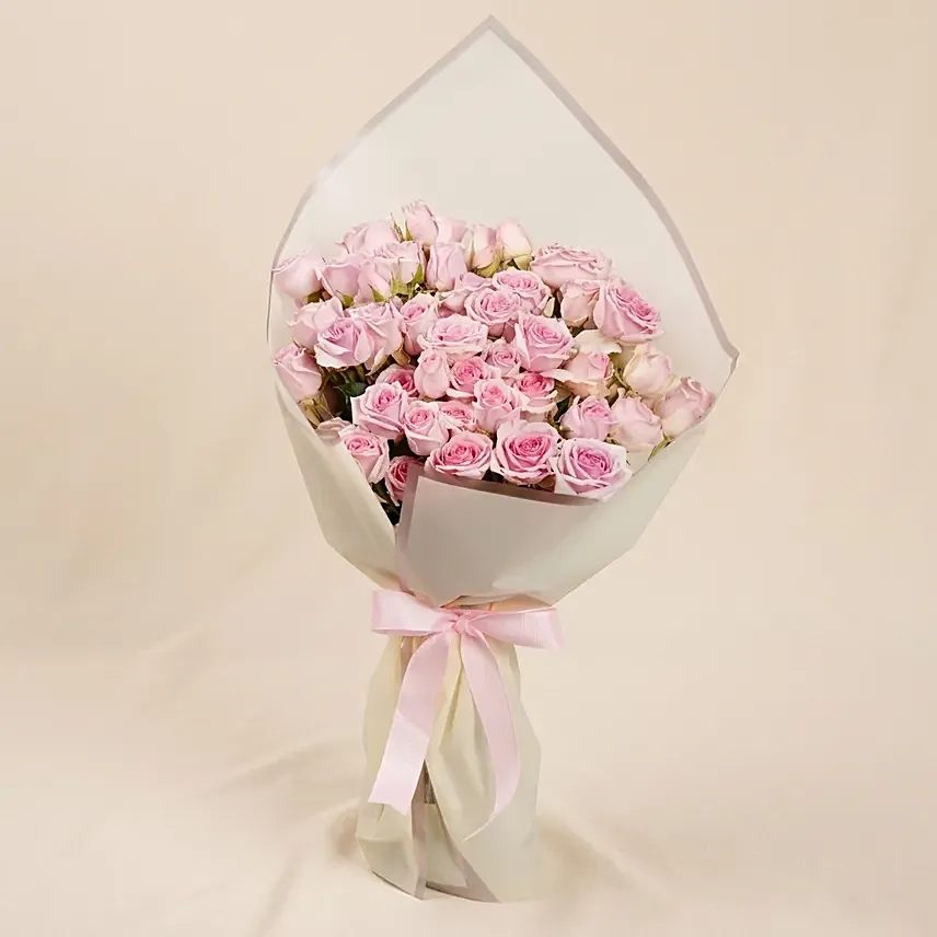 Pink Spray Roses Bouquet: Mother's Day Flowers
