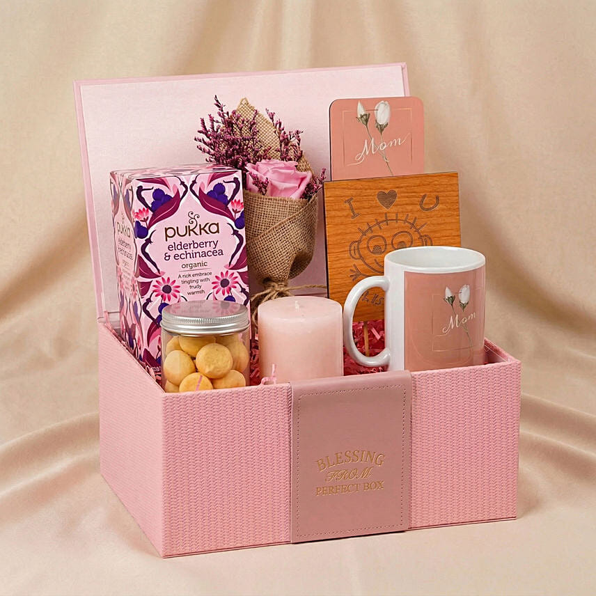 Luxurious Mother&rsquo;s Day Tea & Treats Gift Box: Mother's Day Hampers