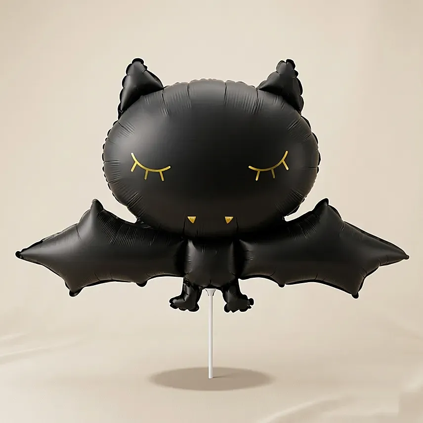 Black Bat Foil Balloon 32 x 20 inch: Halloween Gifts Singapore