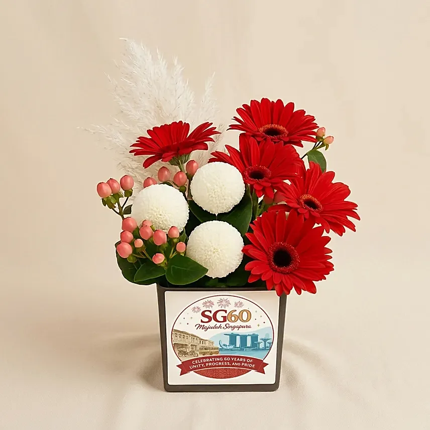 National Day Flower Vase: National Day Gifts