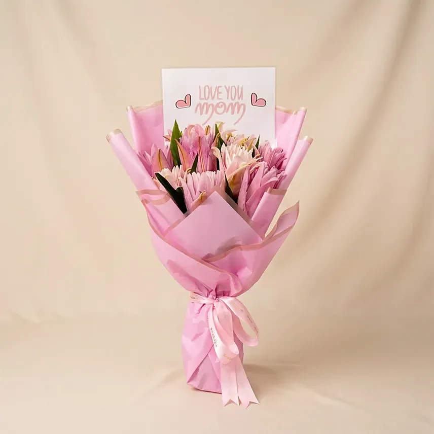Moms Love Lily Bouquet: Mother's Day Flowers