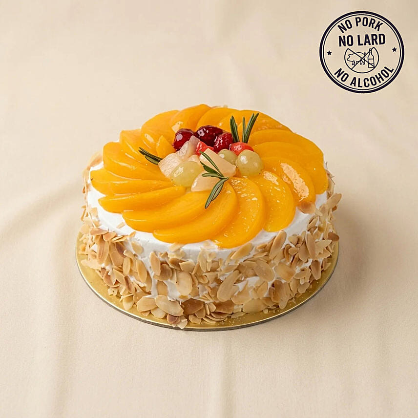 Special Eggless Fresh Fruit Cake: Muslim-Friendly Cakes
