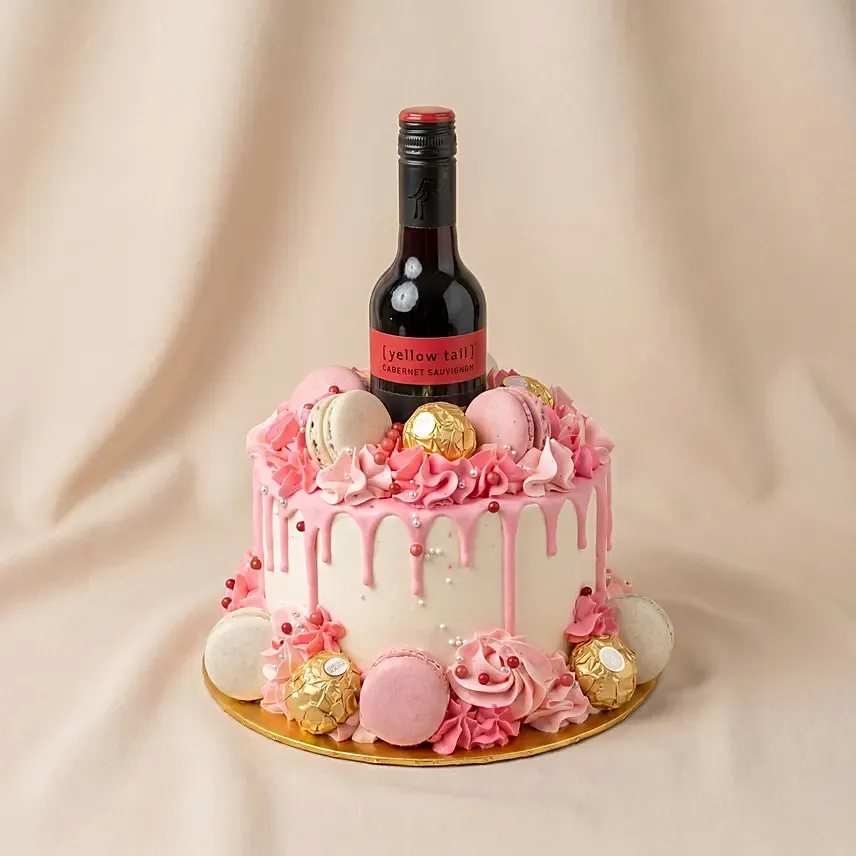 Red Wine & Ferrero Rocher Celebration Cake: Cakes