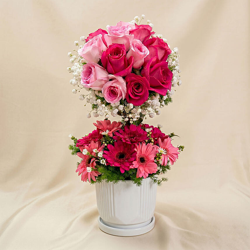 Mesmerised Pink Flower: Rose Bouquets