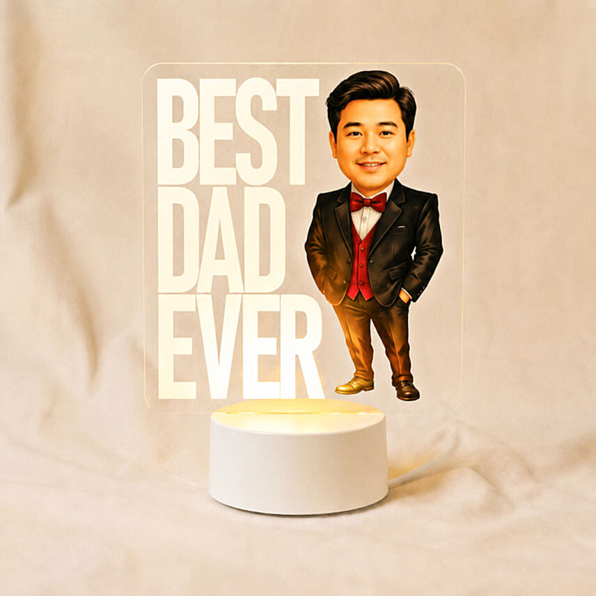 Best Dad Ever LED Lamp for Fathers Day: Father's Day Gifts