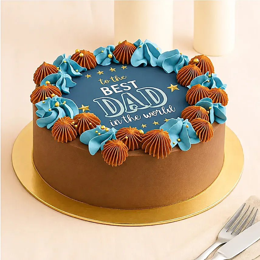 Happy Fathers Day Red Velvet Cake: Father's Day Cake