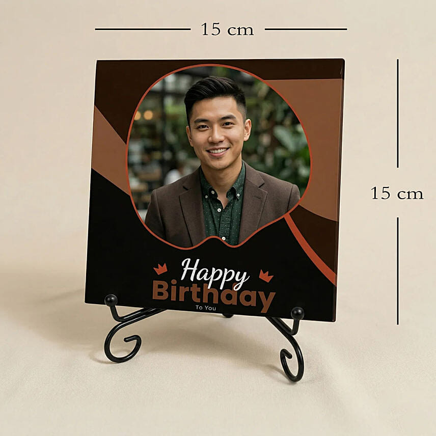 Personalised Birthday Photo Gift Stand: Personalised Gifts Singapore