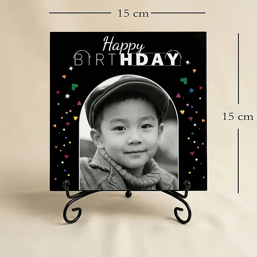 Playful Personalised Birthday Photo Frame: Customized Gifts