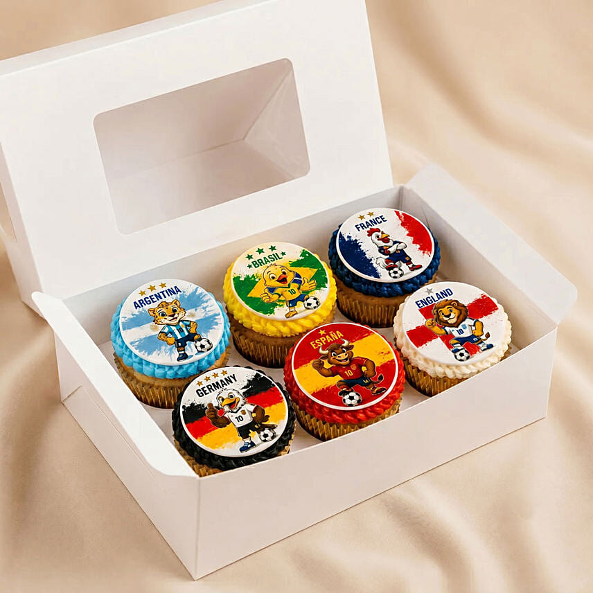 International Football Teams Chocolate Cupcakes: Football Cakes