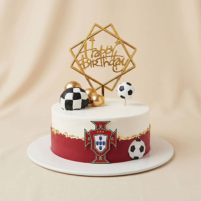 Portugal Football Team Chocolate Birthday: Football Cakes