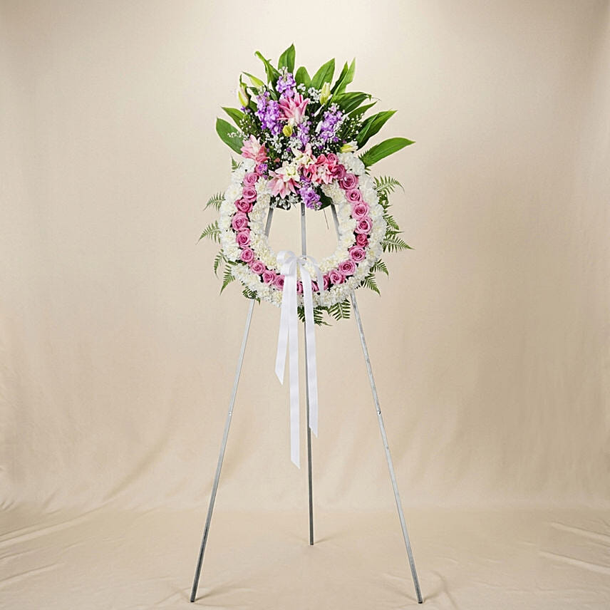 Condolences Flowers Wreath Stand: Flower Stands