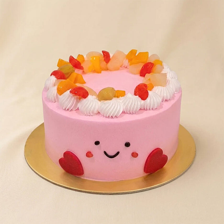 Jellycat Theme Cake with Fresh Fruits & Cream: Last Minute Gifts Singapore