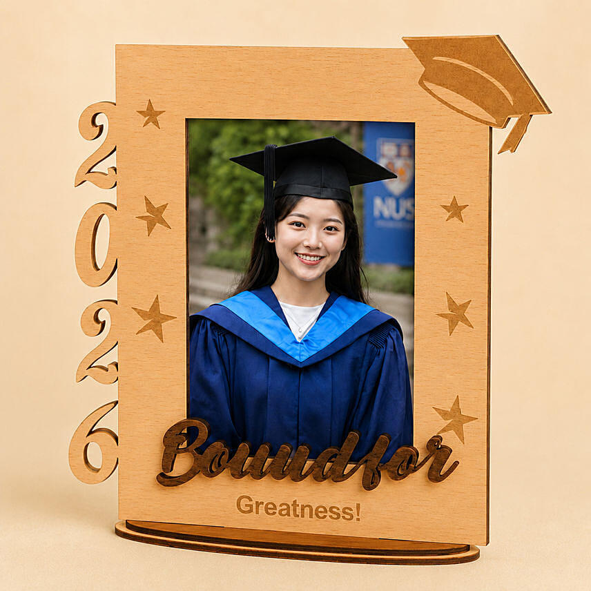 Bound for Greatness Graduation Photo Frame: Personalised Photo Frames