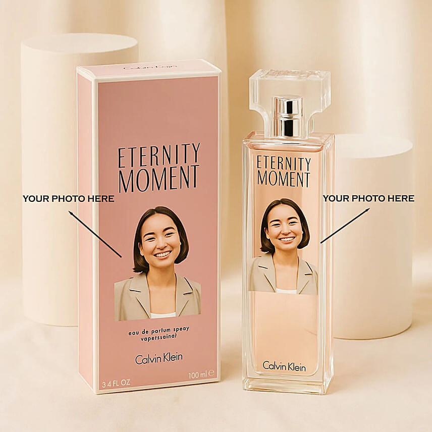 Personalised Calvin Klein Eternity Moment Perfume for her: Branded Gifts