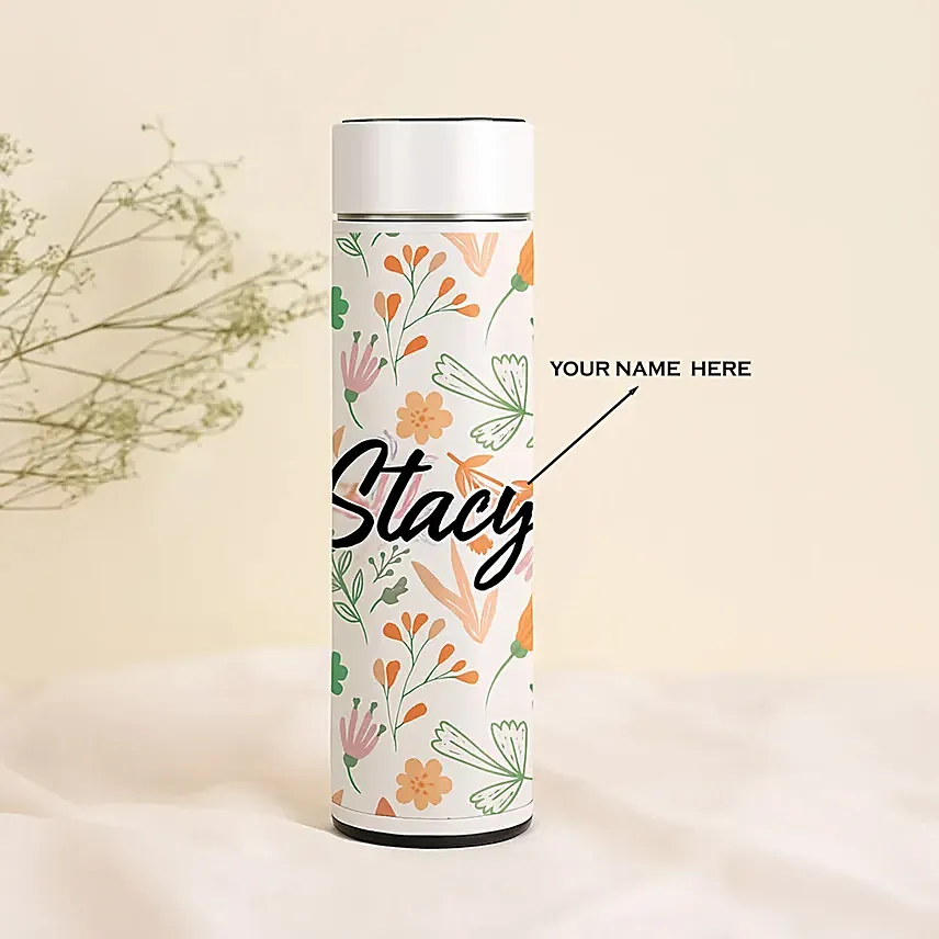 Custom Name Smart Pattern Bottle: Gifts For Singles Day