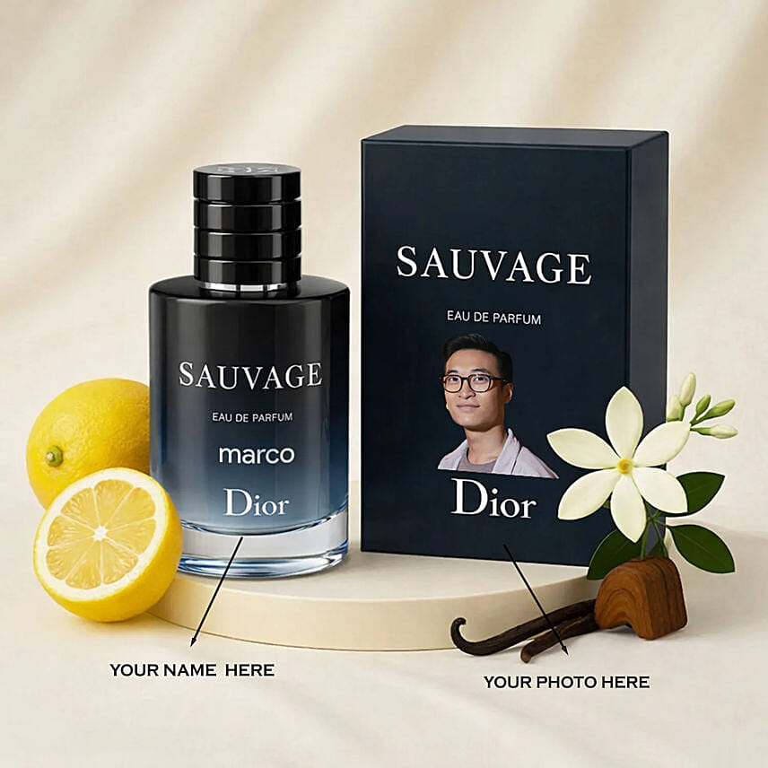 Dior Sauvage Eau de Personalised Perfume100ml for Him: Perfumes