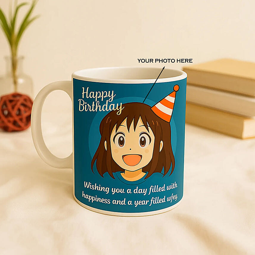Personalise Your Ghibli Birthday Cap Mug: Mugs 