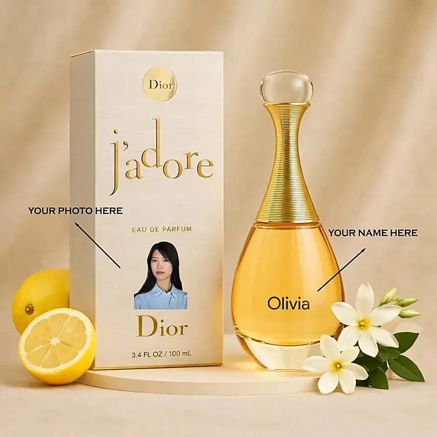 Personalised Dior Jadore 50ML for Women: Rose Day Gifts
