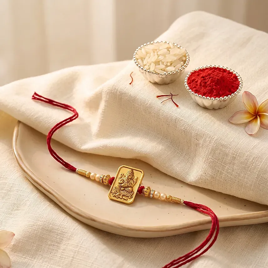 Sneh Devotional Ganesha Rakhi for Brother: Rakhi 