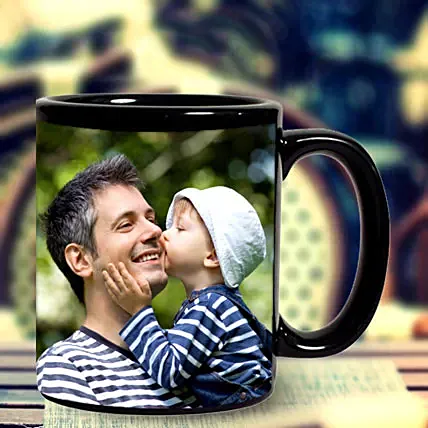 Personalized Black Mug: Father's Day Personalised Gifts