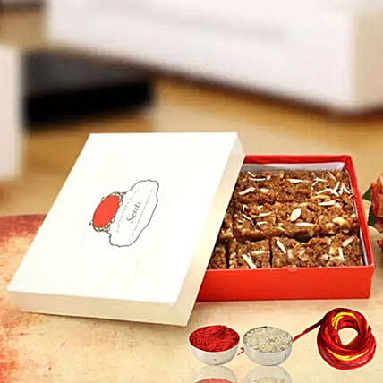 Delicious Dodha Barfi With Moli & Roli Chawal For Bhaidooj: Gifts For Bhai Dooj