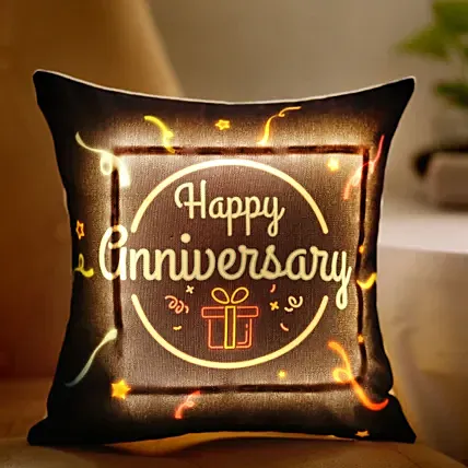 Happy Anniversary Led Cushion: For Anniversary