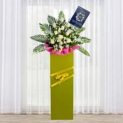 Rest In Peace Condolence Mixed Flowers: 