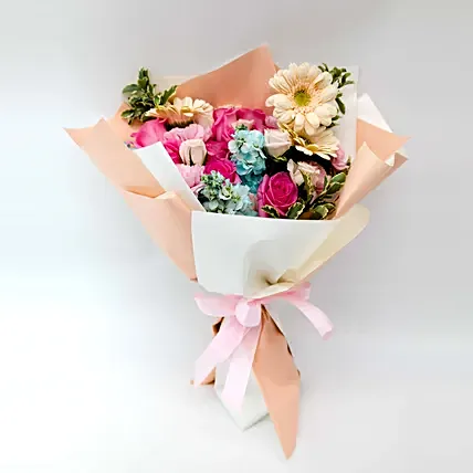 Bright And Graceful Mixed Flowers Bouquet: Ramadan Gift boxes
