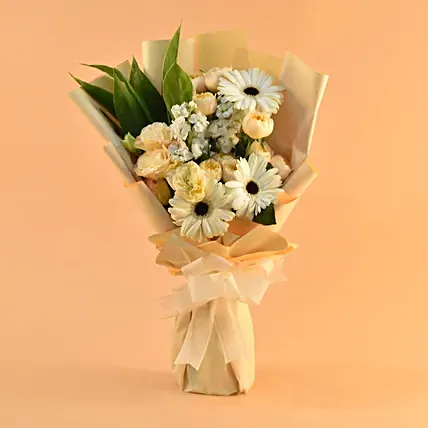 Soothing Mixed Flowers Bouquet: Teachers Day Flowers