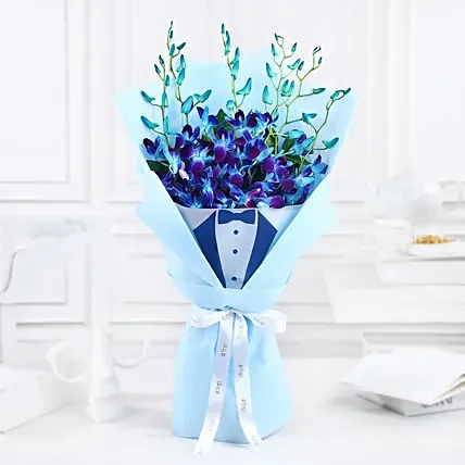 Gentleman's Delight Orchid Bouquet: Father's Day Flowers