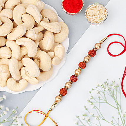 Rudraksha Rakhi Serenity Hamper: Raksha Bandhan Gift Hampers
