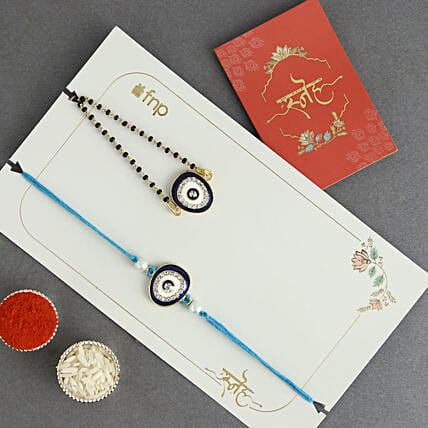 Feng Shui Guardian Evil Eye Rakhi for Bhaiya Bhabhi: Lumba Rakhi