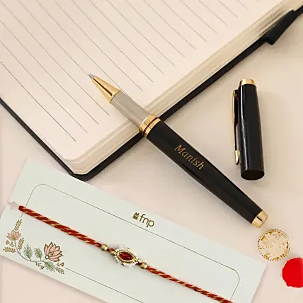 Mauli & Personalised Name Roller Pen: 