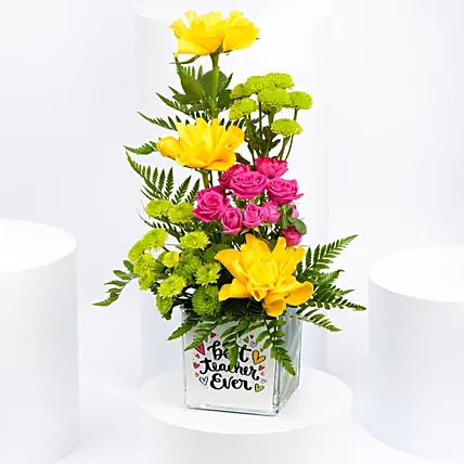 Flowers Arrangement For Teacher: Teacher's Day Flowers