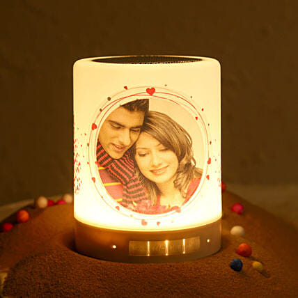 Personalised With love Bluetooth LED Speaker: Customized Gifts
