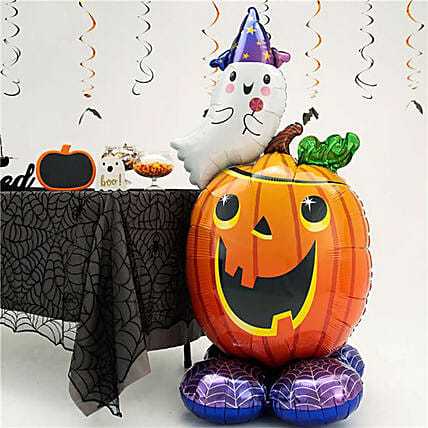 Halloween Pumpkin and Ghost Balloon 56 inch Height: Halloween Gifts