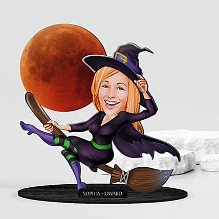 Witching Hour Caricature: Halloween Gifts Singapore