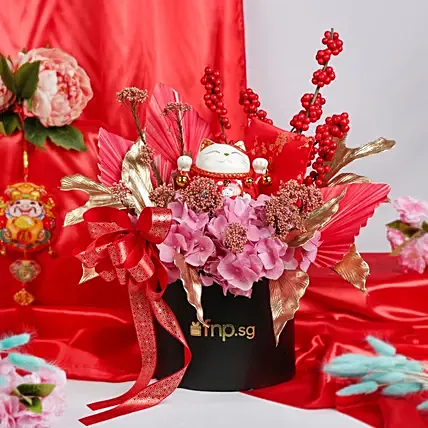 Box of Luck and Flowers: Chinese New Year Flowers