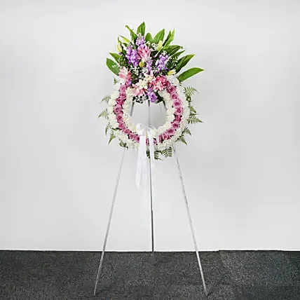 Condolences Flowers Wreath Stand: Flower Stands Singapore